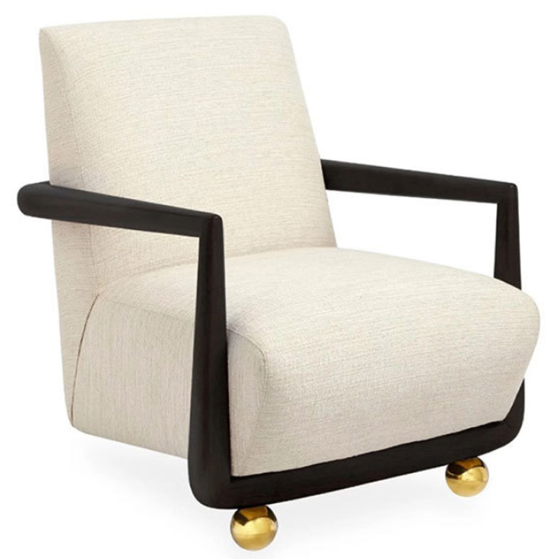 Кресло Jonathan ST. Germain Club Chair ivory ( слоновая кость ) Черный Кресло Jonathan ST. Germain Club Chair ivory ( слоновая кость ) Черный в Костроме | Loft Concept