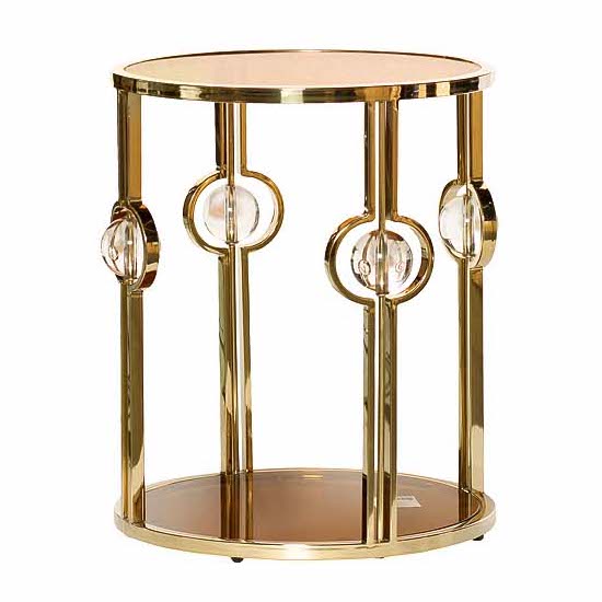 Стол Glass Balls Table Глянцевое золото Янтарь (Amber) Стол Glass Balls Table Глянцевое золото Янтарь (Amber) в Костроме | Loft Concept