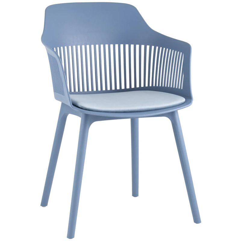 Стул Crocus Chair Голубой цвет Велюровая подушка Голубой Стул Crocus Chair Голубой цвет Велюровая подушка Голубой в Костроме | Loft Concept