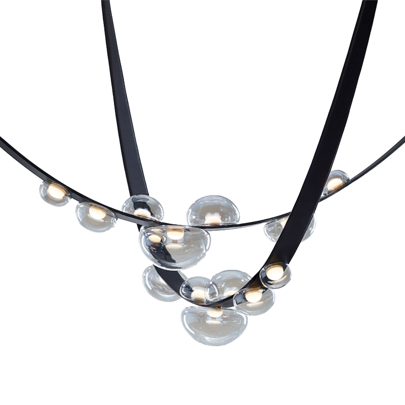 Drops Lamp Черный матовый Светло-серый Drops Lamp Черный матовый Светло-серый в Костроме | Loft Concept