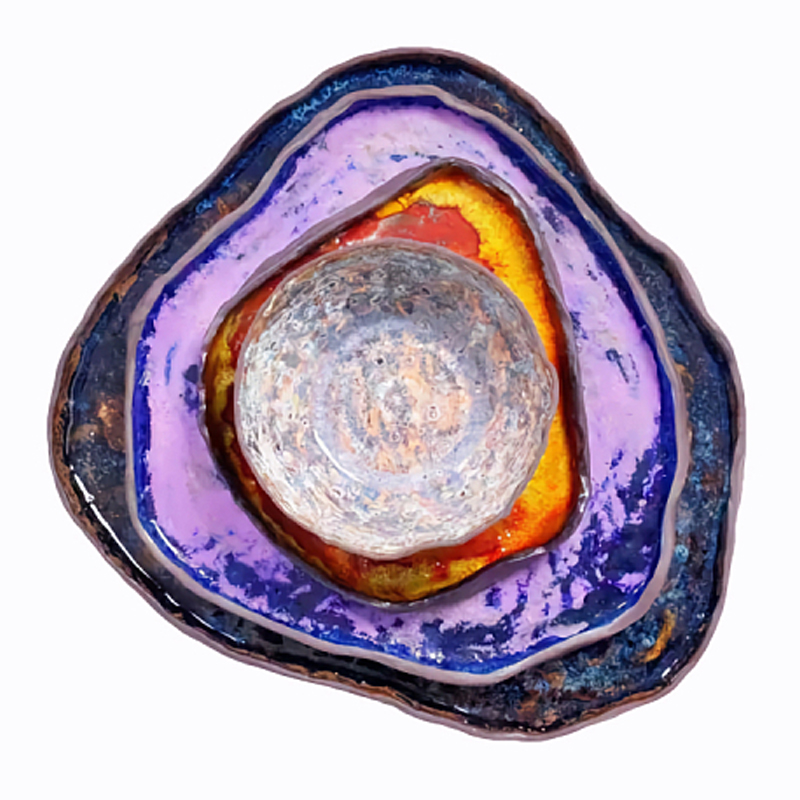 Сет из 3-х тарелок «LABRADORITE» Синий Оранжевый Серый Фиолетовый Сет из 3-х тарелок «LABRADORITE» Синий Оранжевый Серый Фиолетовый в Костроме | Loft Concept