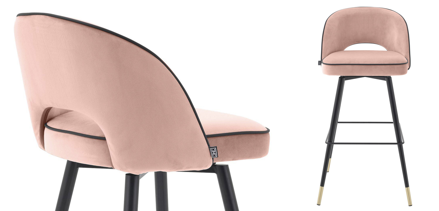 Комплект барных стульев Eichholtz Bar Stool Cliff set of 2 nude - фото