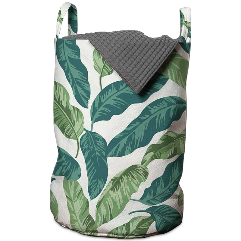 Корзина Leaf Fall Basket Зеленый Белый Корзина Leaf Fall Basket Зеленый Белый в Костроме | Loft Concept