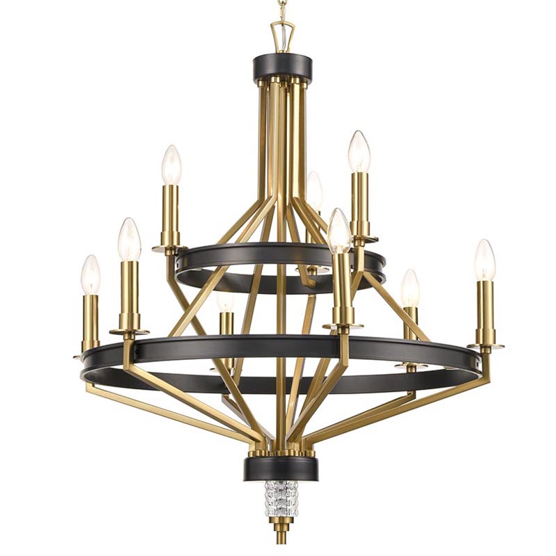 Люстра Fainela Chandelier 71 Латунь Черный Люстра Fainela Chandelier 71 Латунь Черный в Костроме | Loft Concept