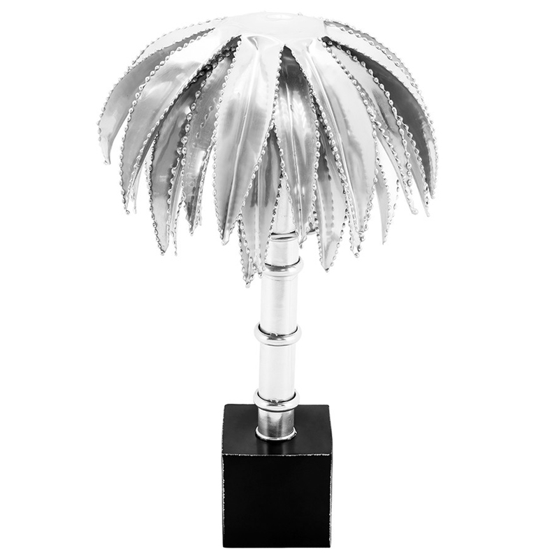 Настольная лампа TABLE LAMP PALMERY silver 30 Серебряный Черный в Костроме | Loft Concept 