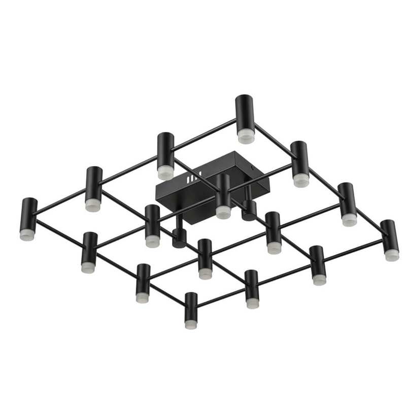 Потолочный светильник Rigor & Conciseness Lighting Round Plafond Black Белый Черный Потолочный светильник Rigor & Conciseness Lighting Round Plafond Black Белый Черный в Костроме | Loft Concept