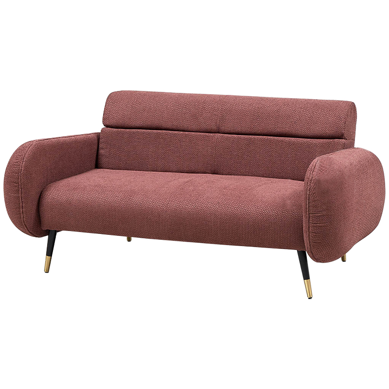 Диван Hebert Sofa Red M Красный Красный Черный Латунь Диван Hebert Sofa Red M Красный Красный Черный Латунь в Костроме | Loft Concept