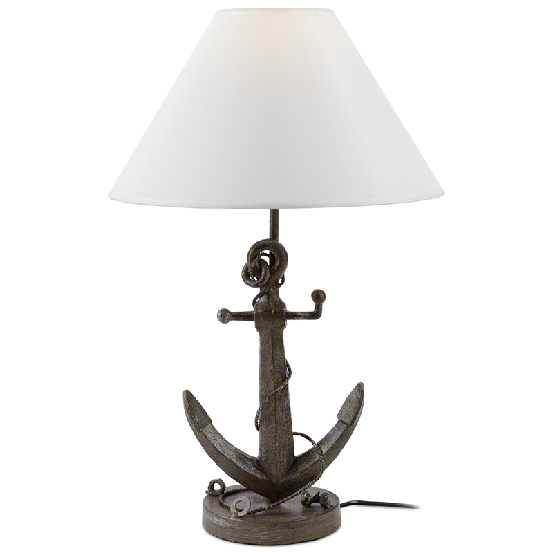 Настольная лампа Sea Anchor Table Lamp Коричневый Белый Настольная лампа Sea Anchor Table Lamp Коричневый Белый в Костроме | Loft Concept