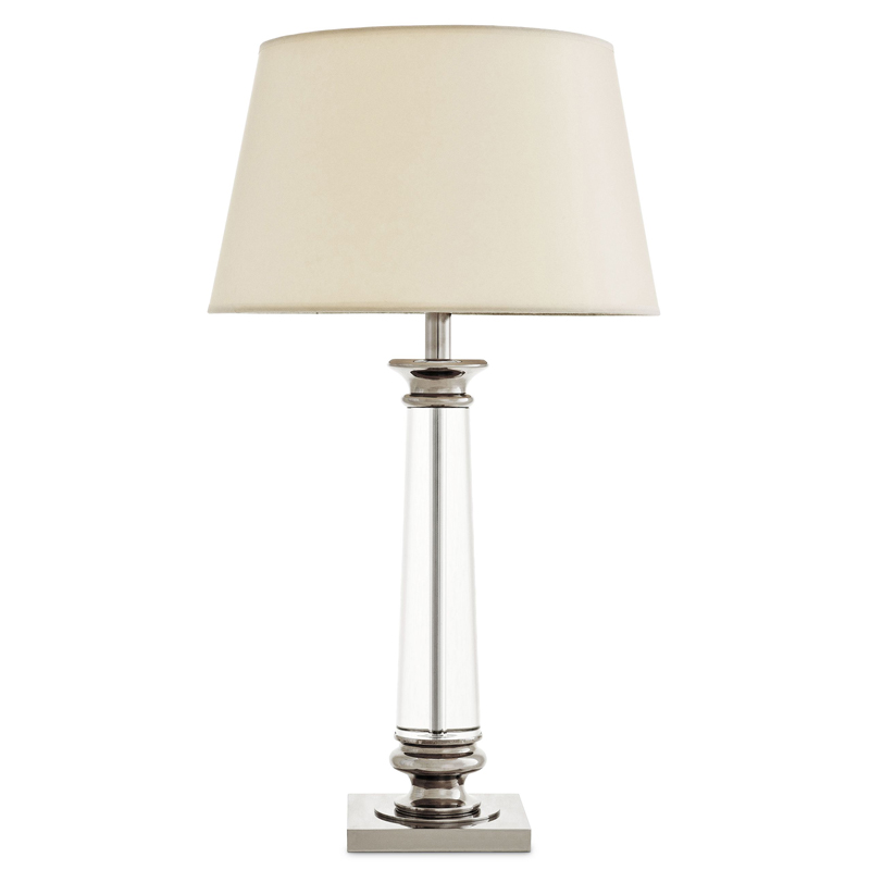 Настольная лампа Eichholtz Table Lamp Dylan Прозрачный Кремовый Никель Настольная лампа Eichholtz Table Lamp Dylan Прозрачный Кремовый Никель в Костроме | Loft Concept