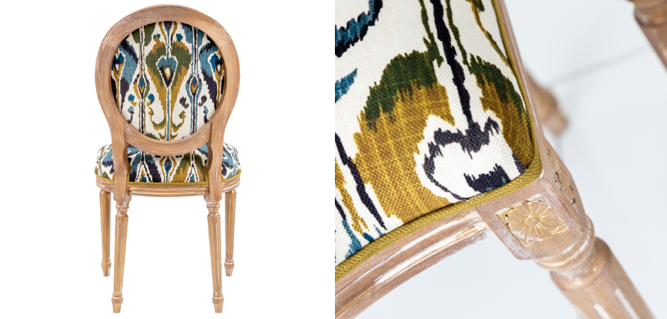 Стул Ikat Pattern с овальной спинкой Стул Ikat Pattern с овальной спинкой - Loft-Concept в Костроме