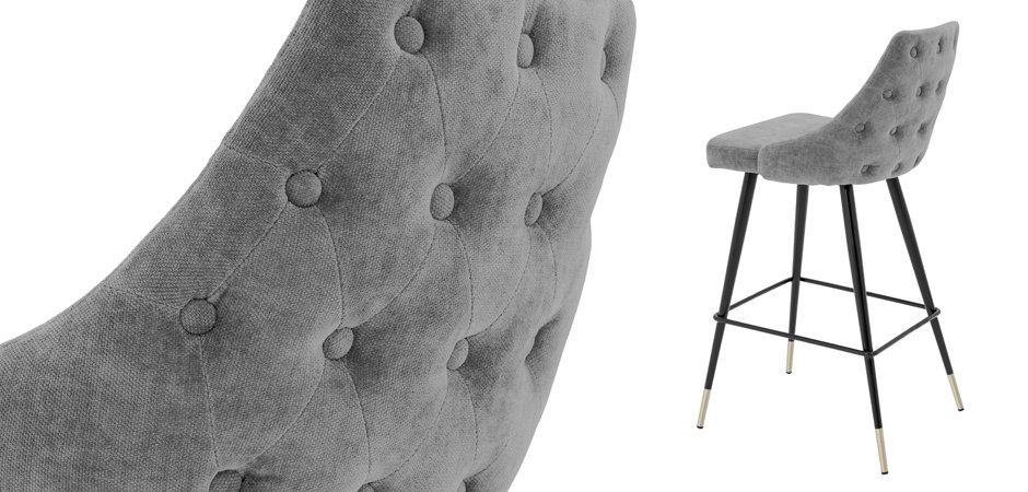 Барный стул Eichholtz Bar Stool Cedro Grey Барный стул Eichholtz Bar Stool Cedro Grey - Loft-Concept в Костроме