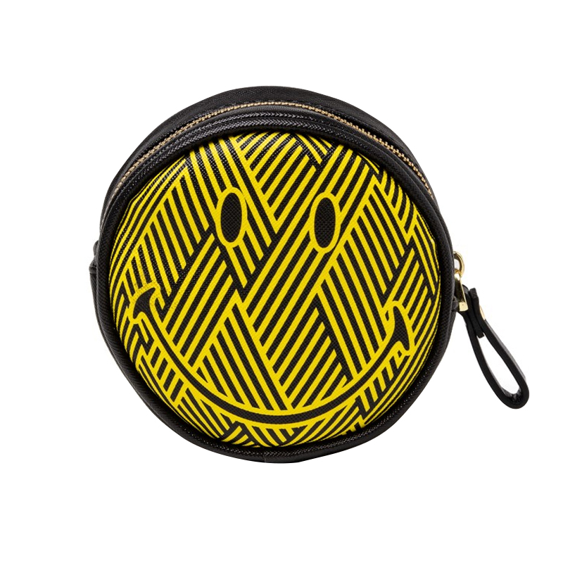 Косметичка Seletti Zig-Zag Smiley Желтый Черный Косметичка Seletti Zig-Zag Smiley Желтый Черный в Костроме | Loft Concept
