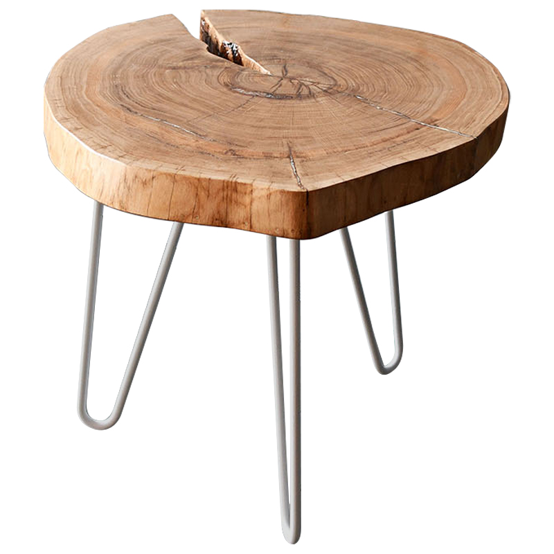 Кофейный стол Tierney Industrial Metal Rust Coffee Table Светлый дуб Белый Кофейный стол Tierney Industrial Metal Rust Coffee Table Светлый дуб Белый в Костроме | Loft Concept
