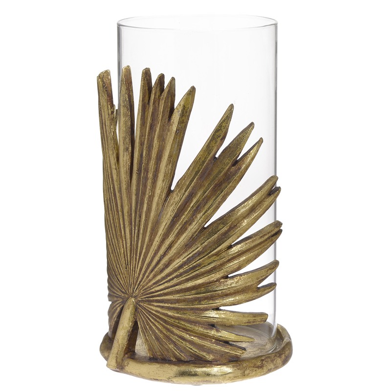 Подсвечник Palm Leaf Candlestick Золотой Прозрачный Подсвечник Palm Leaf Candlestick Золотой Прозрачный в Костроме | Loft Concept