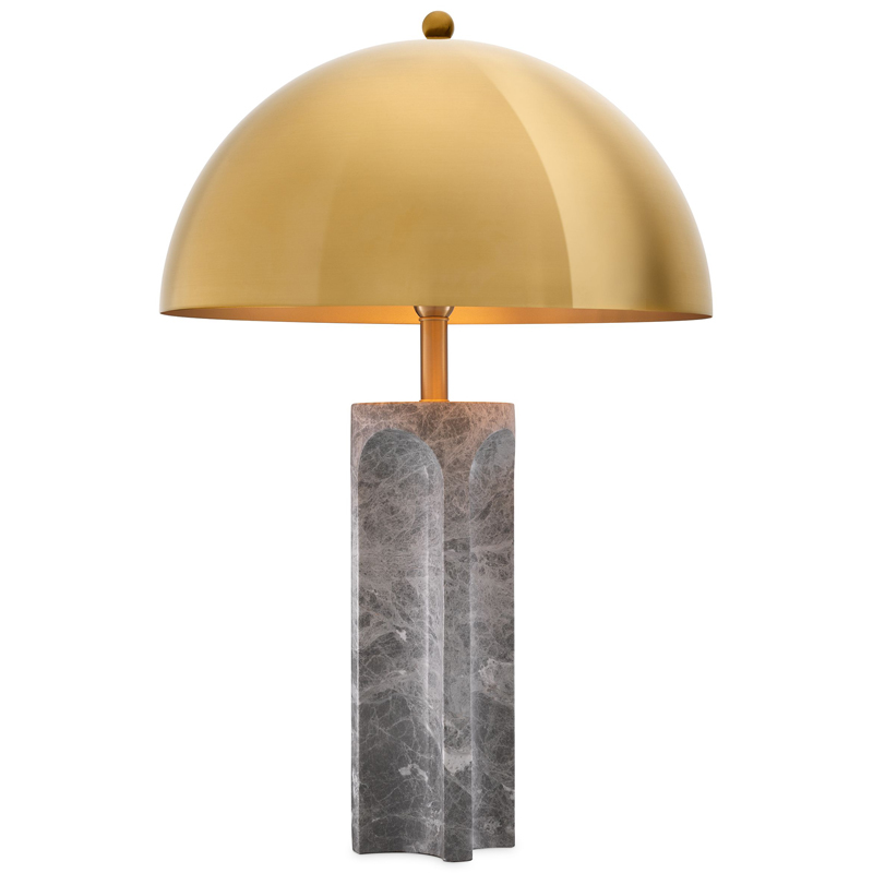 Настольная лампа Eichholtz Table Lamp Absolute Серый Латунь Античная полированная в Костроме | Loft Concept 