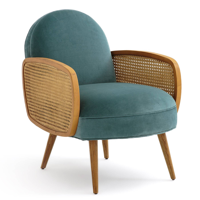 Кресло Morten Wicker Turquoise Armchair Бирюзовый Кресло Morten Wicker Turquoise Armchair Бирюзовый в Костроме | Loft Concept