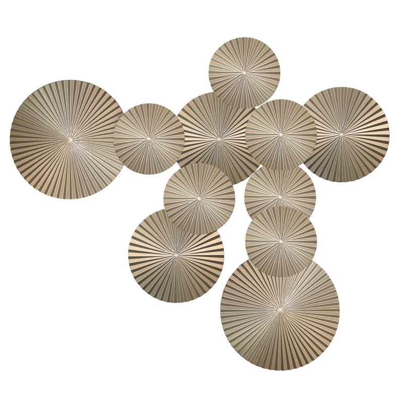 Арт-объект Apollo Champagne Wall Plaque Disc 11 Золотой Шампань Арт-объект Apollo Champagne Wall Plaque Disc 11 Золотой Шампань в Костроме | Loft Concept