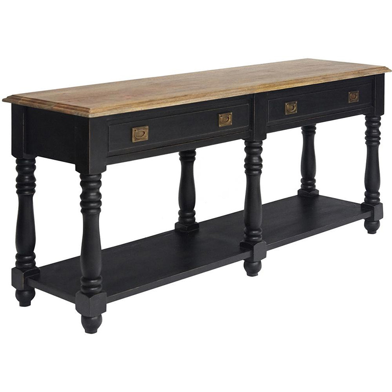 Консоль Provence Sylvie Console Черный Древесина Консоль Provence Sylvie Console Черный Древесина в Костроме | Loft Concept