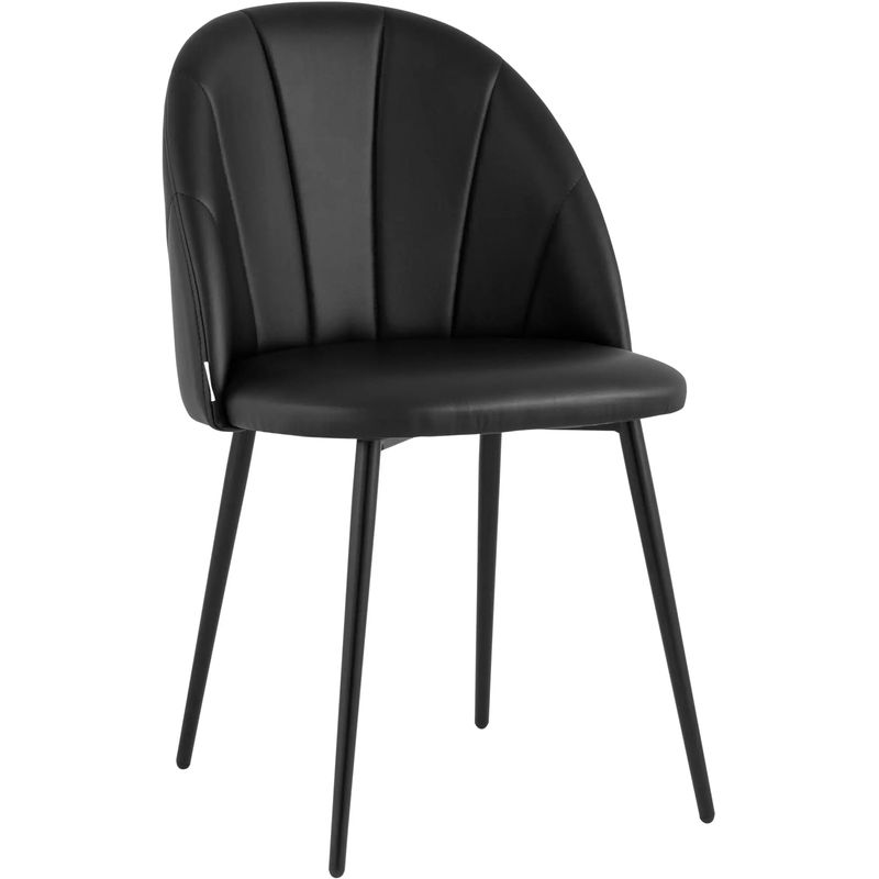 Стул Balsari S Chair Черная Экокожа Черный Стул Balsari S Chair Черная Экокожа Черный в Костроме | Loft Concept