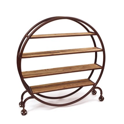 Стеллаж Industrial Metal Round Bookshelf Стеллаж Industrial Metal Round Bookshelf в Костроме | Loft Concept