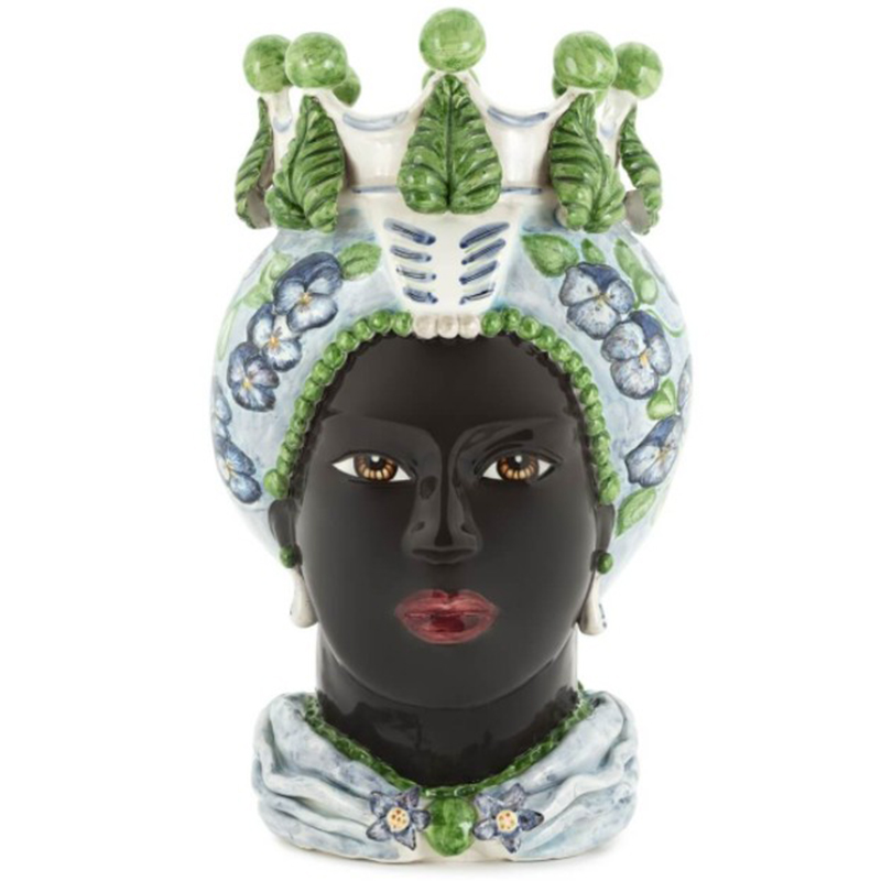 Ваза VASE MORO LADY VIOLET Черный Зеленый Фиолетовый Голубой Ваза VASE MORO LADY VIOLET Черный Зеленый Фиолетовый Голубой в Костроме | Loft Concept