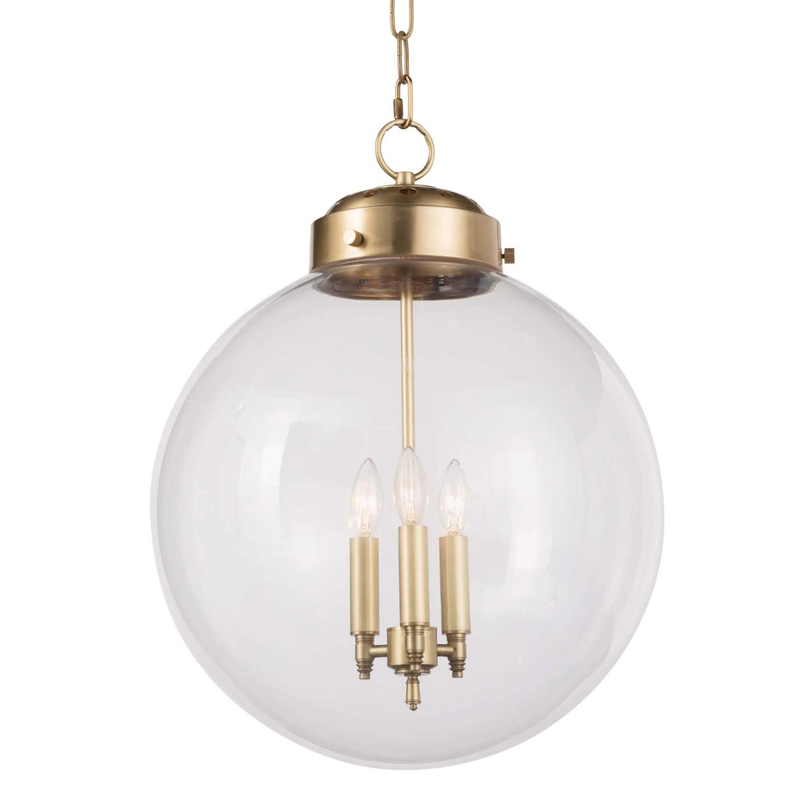 Подвесной светильник Conor Globe Hanging lamp Gold Золотой Прозрачный (Transparent) Подвесной светильник Conor Globe Hanging lamp Gold Золотой Прозрачный (Transparent) в Костроме | Loft Concept