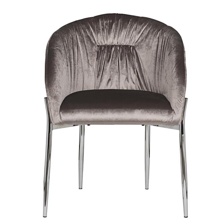 Стул Miranda Chair grey Светло-серый Нержавеющая сталь Стул Miranda Chair grey Светло-серый Нержавеющая сталь в Костроме | Loft Concept