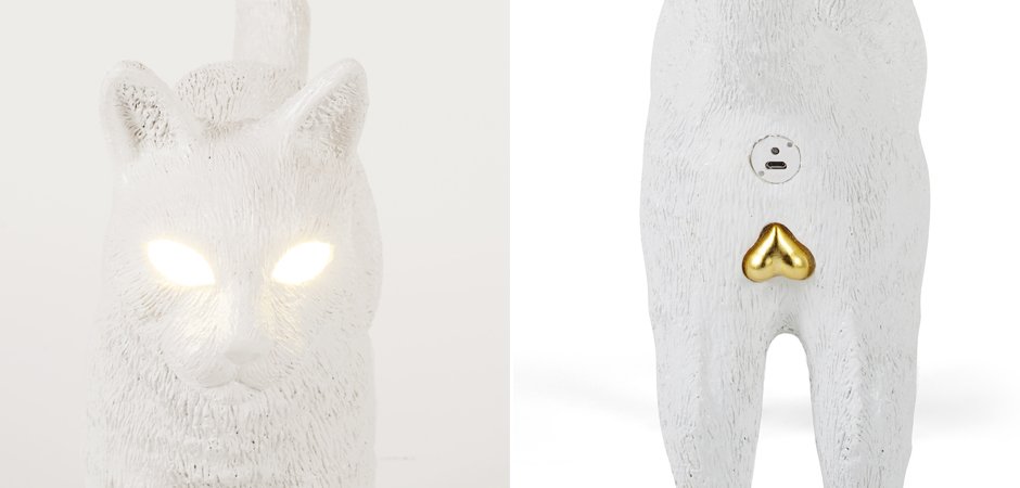 Лампа Seletti Jobby The Cat White Лампа Seletti Jobby The Cat White - Loft-Concept в Костроме