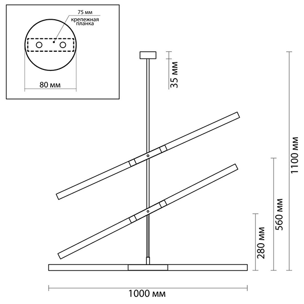 Светильник Gold Delta Light 6 lamp Светильник Gold Delta Light 6 lamp в Костроме