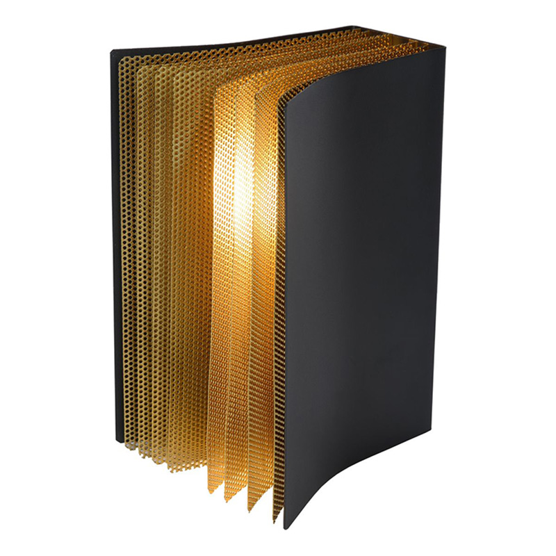 Настольная лампа Open Book table lamp Черный Золотой Настольная лампа Open Book table lamp Черный Золотой в Костроме | Loft Concept