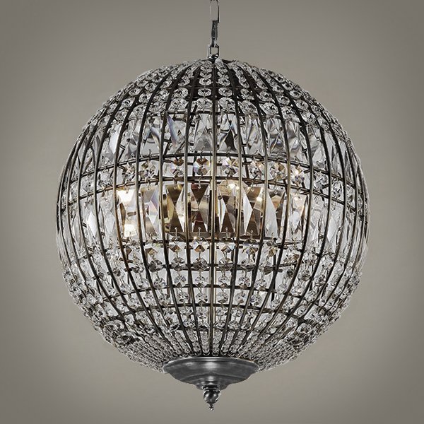 Люстра Gatsby Sphere Chandelier Silver Серебряный Люстра Gatsby Sphere Chandelier Silver Серебряный в Костроме | Loft Concept