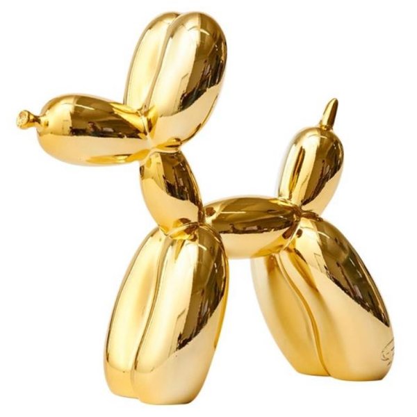 Статуэтка Jeff Koons Balloon Dog medium Gold Глянцевое золото Статуэтка Jeff Koons Balloon Dog medium Gold Глянцевое золото в Костроме | Loft Concept