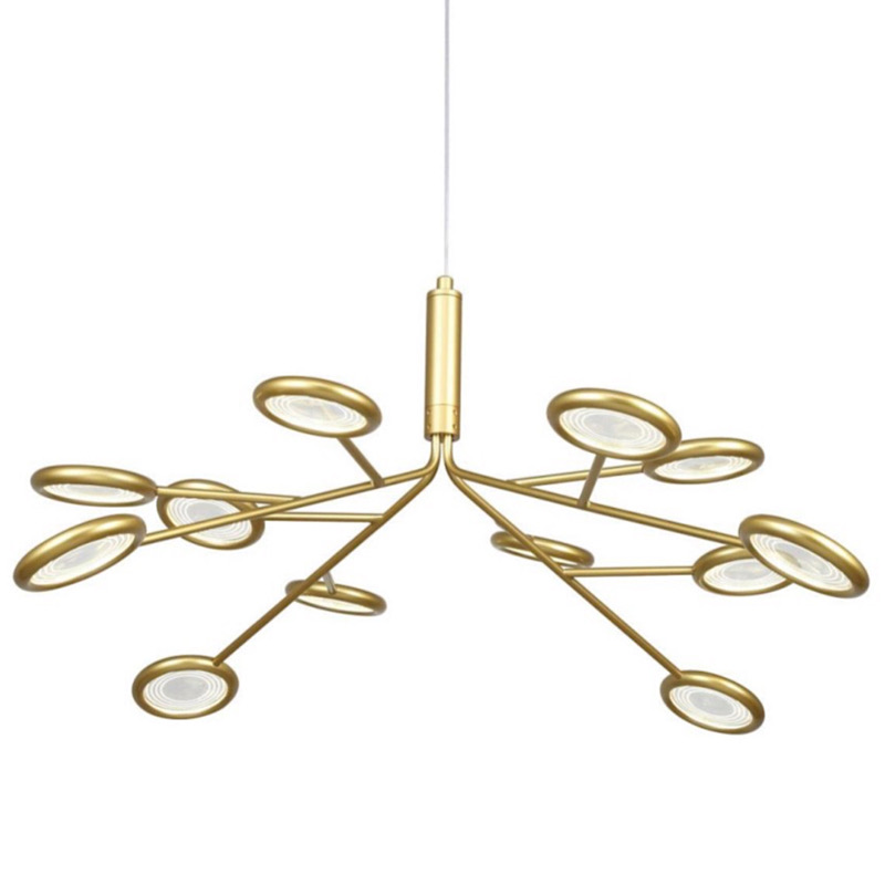 Люстра Gold Bendik Lighting Прозрачный Золотой в Костроме | Loft Concept 