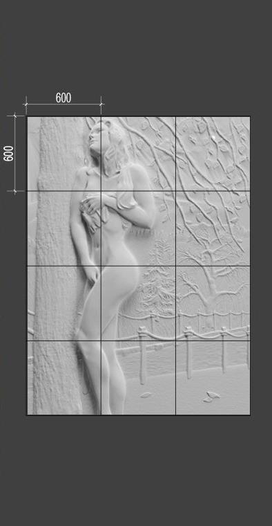 Барельеф NAKED Барельеф NAKED в Костроме