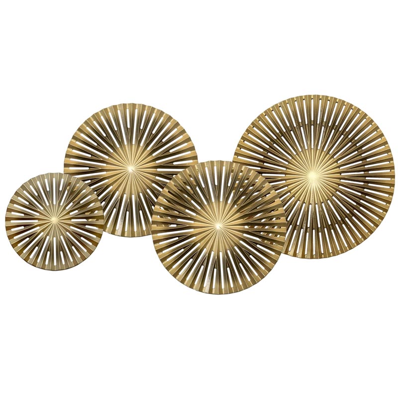 Арт-объект Apollo Brown and Gold Wall Plaque Disc gap 4 Золотой Коричневый Арт-объект Apollo Brown and Gold Wall Plaque Disc gap 4 Золотой Коричневый в Костроме | Loft Concept