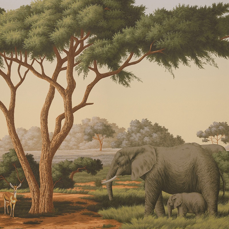 Обои ручная роспись African Savannah Amarelo on scenic paper Обои ручная роспись African Savannah Amarelo on scenic paper в Костроме | Loft Concept