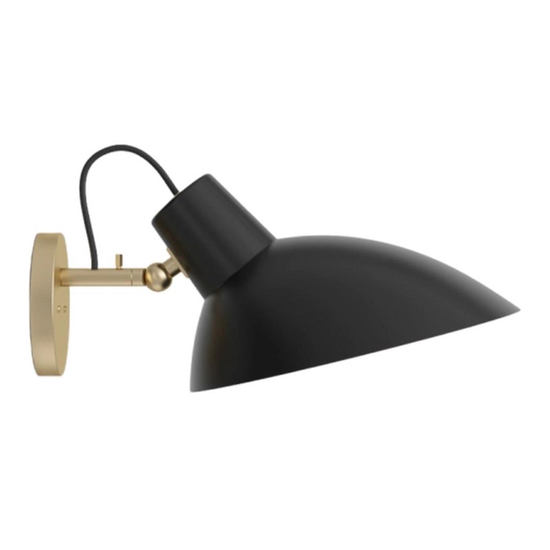 Бра с черным матовым плафоном Retro Light матовое золото Черный Бра с черным матовым плафоном Retro Light матовое золото Черный в Костроме | Loft Concept