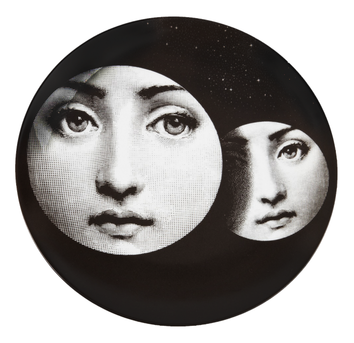 Декоративная тарелка Fornasetti 150 Черный Декоративная тарелка Fornasetti 150 Черный в Костроме | Loft Concept