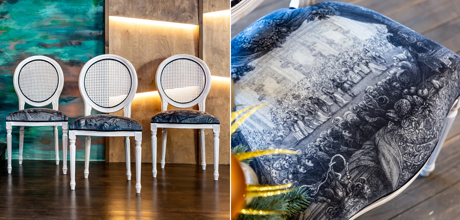 Стул с ротанговой спинкой Palace Gardens Stool - Loft-Concept в Костроме