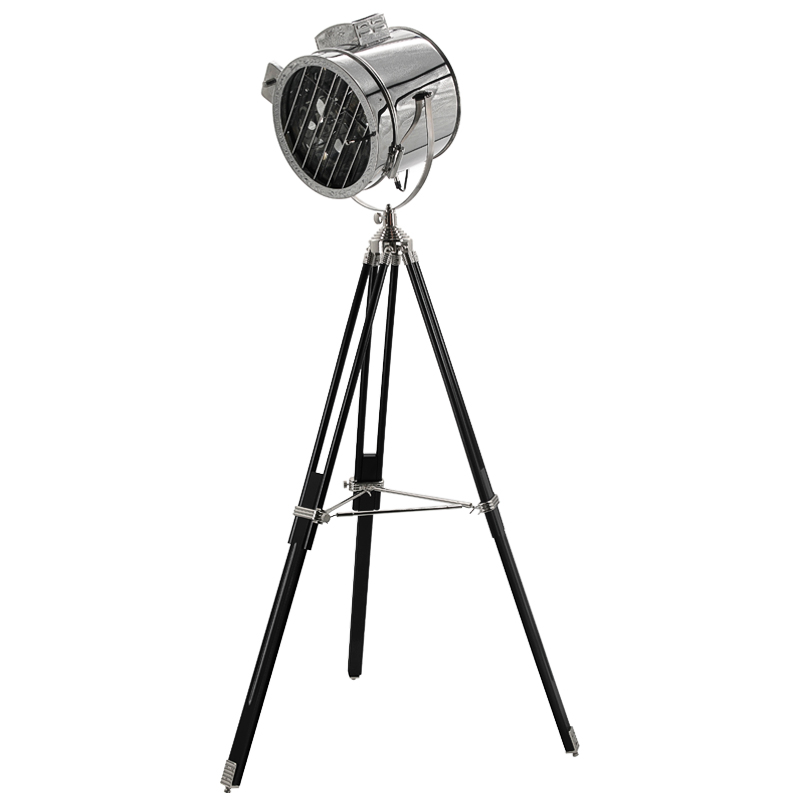 Напольная лампа Riflettore Floor Standing Light Черный Хром Напольная лампа Riflettore Floor Standing Light Черный Хром в Костроме | Loft Concept