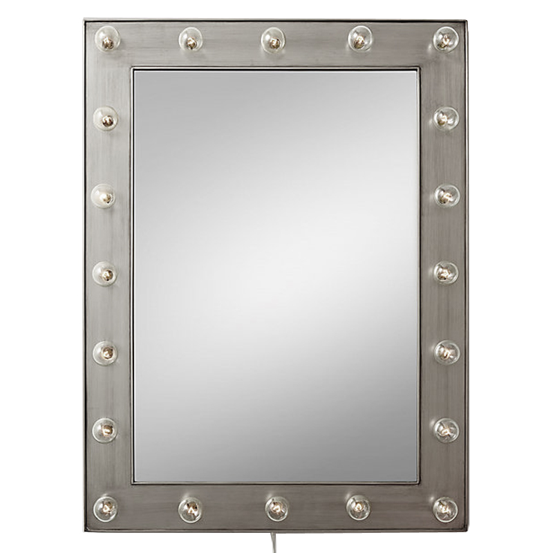Зеркало с подсветкой Restoration Hardware ILLUMINATED Mirror Pewter Никель Сатин Зеркало с подсветкой Restoration Hardware ILLUMINATED Mirror Pewter Никель Сатин в Костроме | Loft Concept