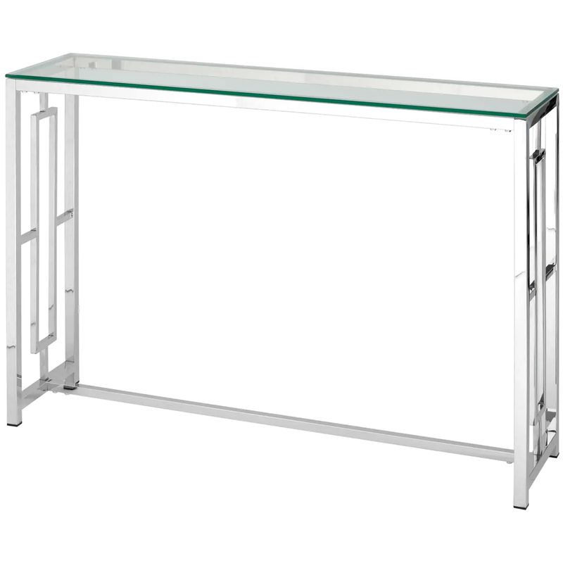 Консоль Milan Tables Silver Серебряный Прозрачное Стекло Консоль Milan Tables Silver Серебряный Прозрачное Стекло в Костроме | Loft Concept