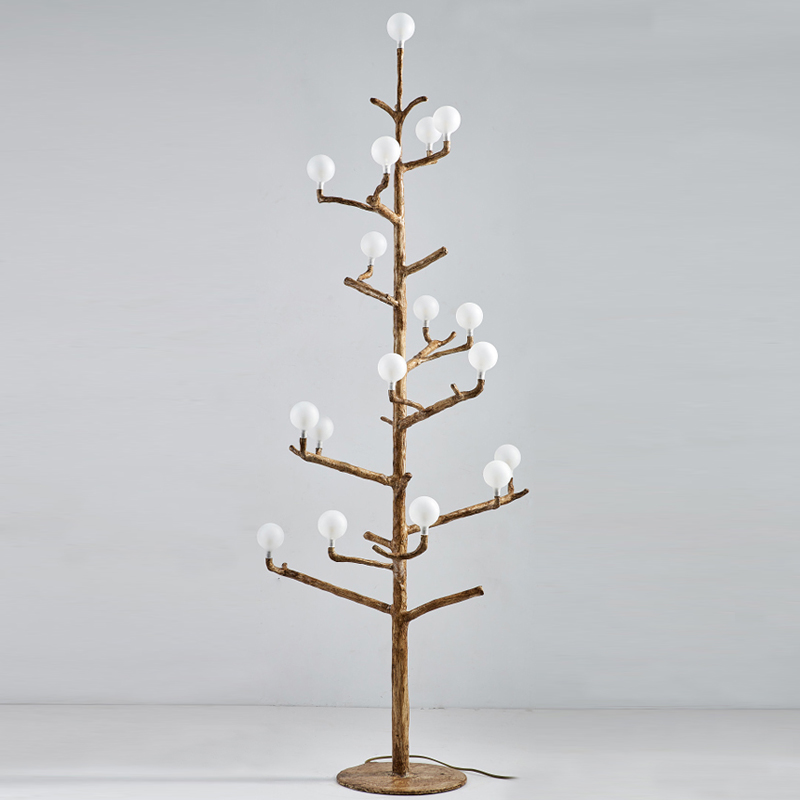 Торшер Tree branch Floor lamp vertical Коричневый Белый Торшер Tree branch Floor lamp vertical Коричневый Белый в Костроме | Loft Concept