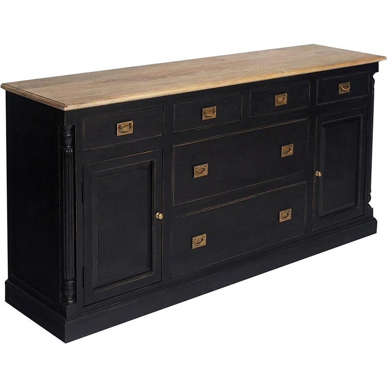 Комод Provence Sylvie Chest of Drawers Черный Древесина Комод Provence Sylvie Chest of Drawers Черный Древесина в Костроме | Loft Concept