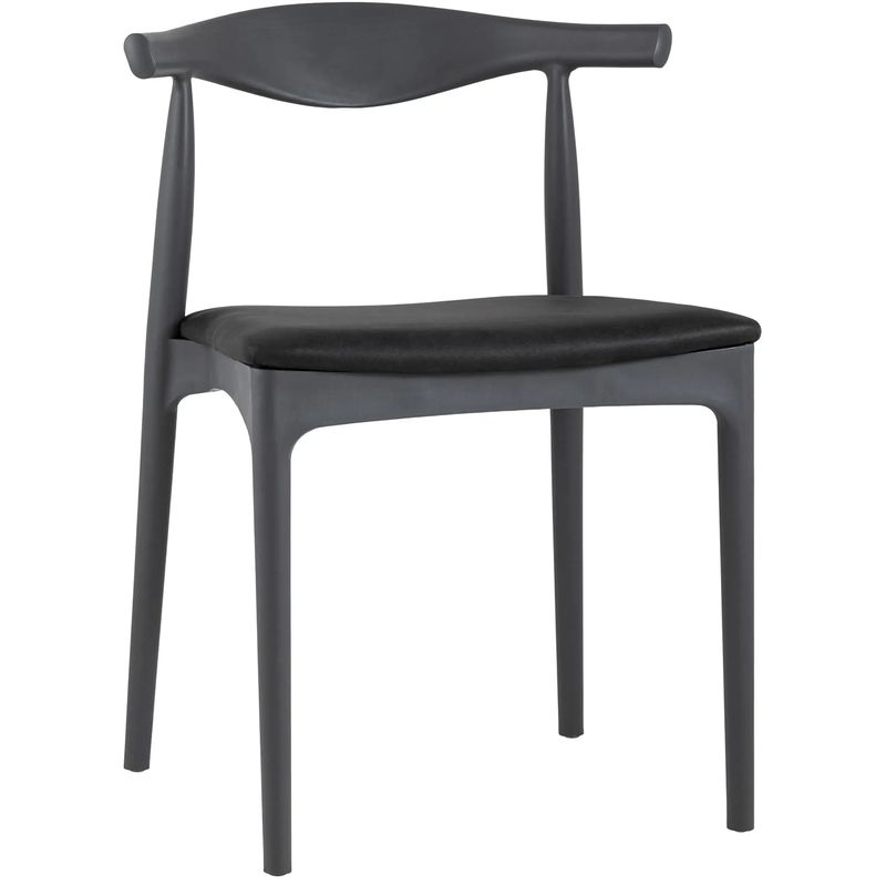Стул Elbow HANS J.WEGNER с Подлокотником Серый Мягкое Сидение Темно-серый Стул Elbow HANS J.WEGNER с Подлокотником Серый Мягкое Сидение Темно-серый в Костроме | Loft Concept