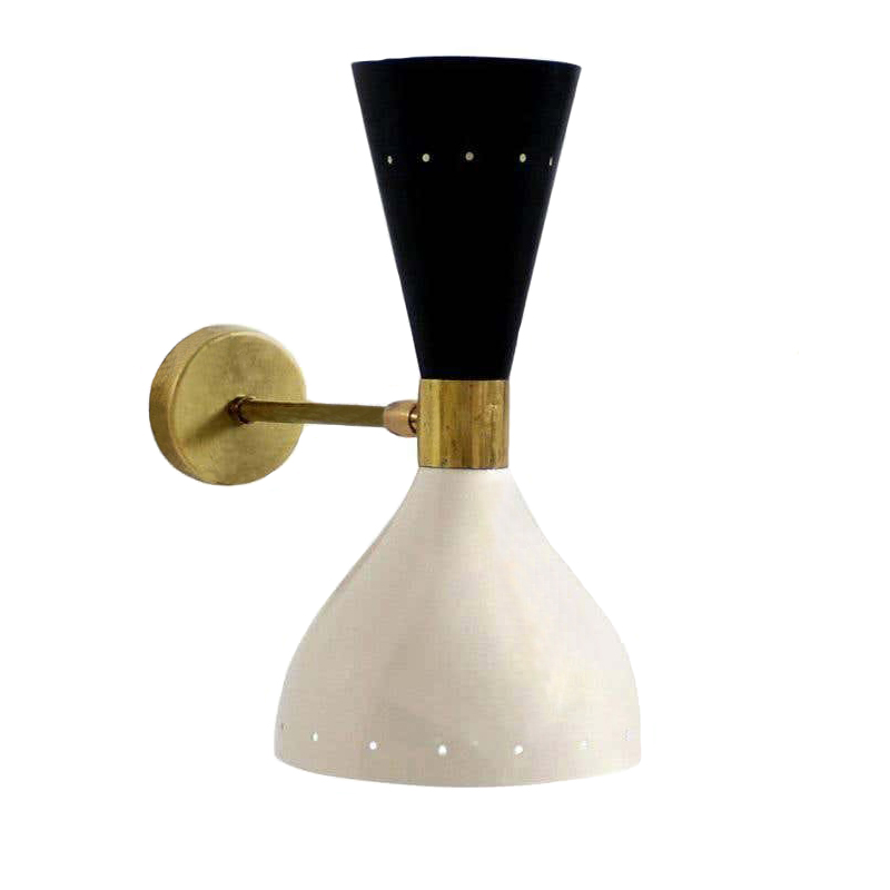 Бра Alfredo Sconce Белый Черный Золотой Бра Alfredo Sconce Белый Черный Золотой в Костроме | Loft Concept