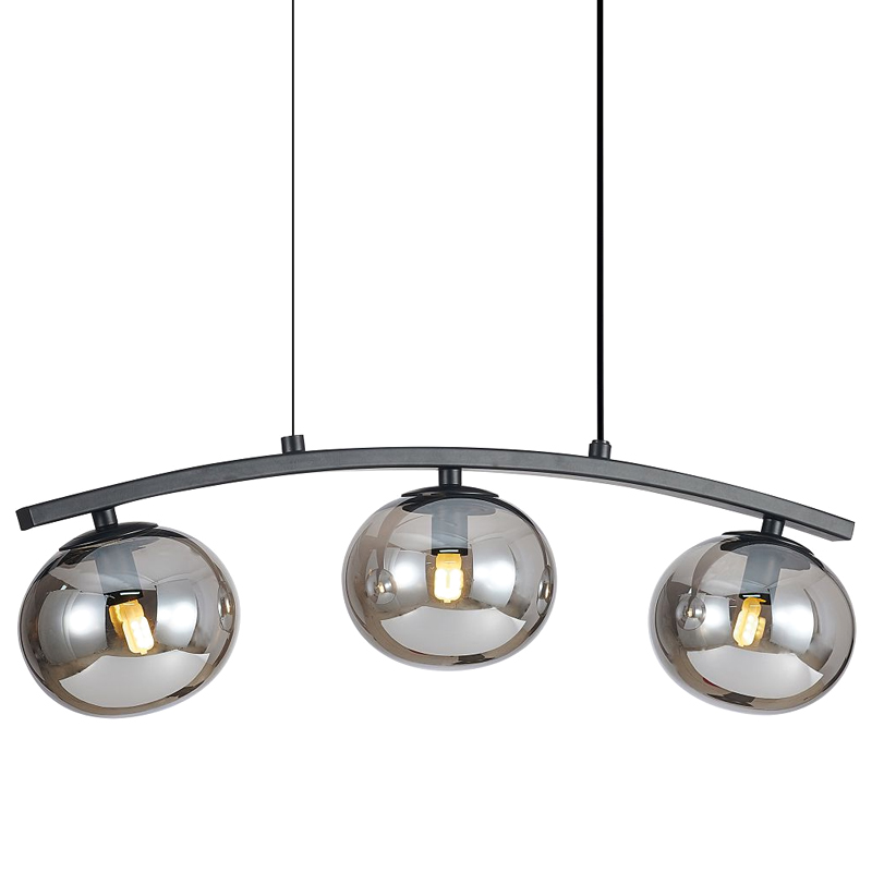 Люстра B.LUX Матовый черный каркас 54 см Черный матовый Серый Люстра B.LUX Матовый черный каркас 54 см Черный матовый Серый в Костроме | Loft Concept