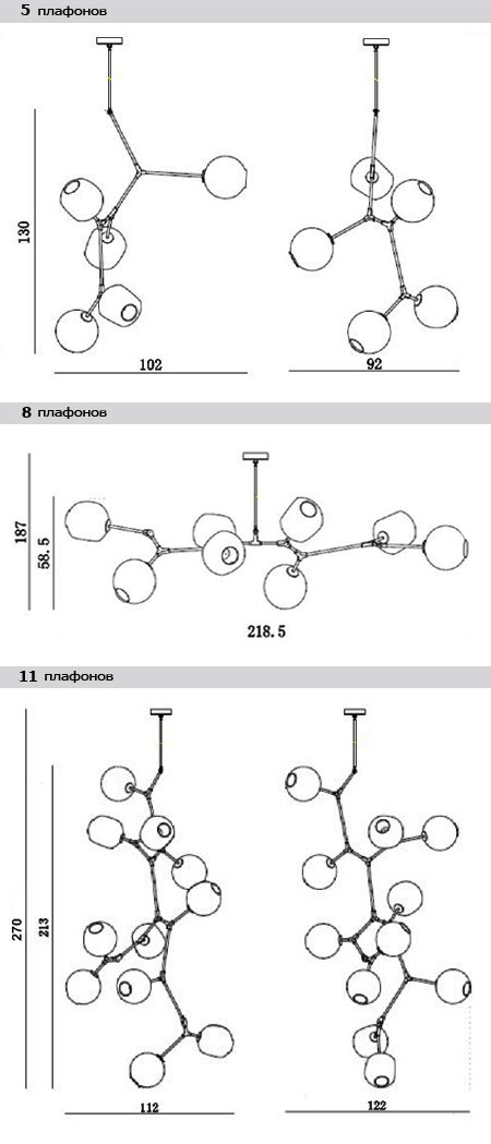 Люстра Branching Bubble Chandelier Люстра Branching Bubble Chandelier в Костроме