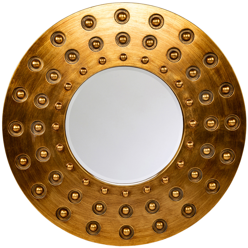 Зеркало Balls Pattern Mirror Зеркало Золотой Зеркало Balls Pattern Mirror Зеркало Золотой в Костроме | Loft Concept