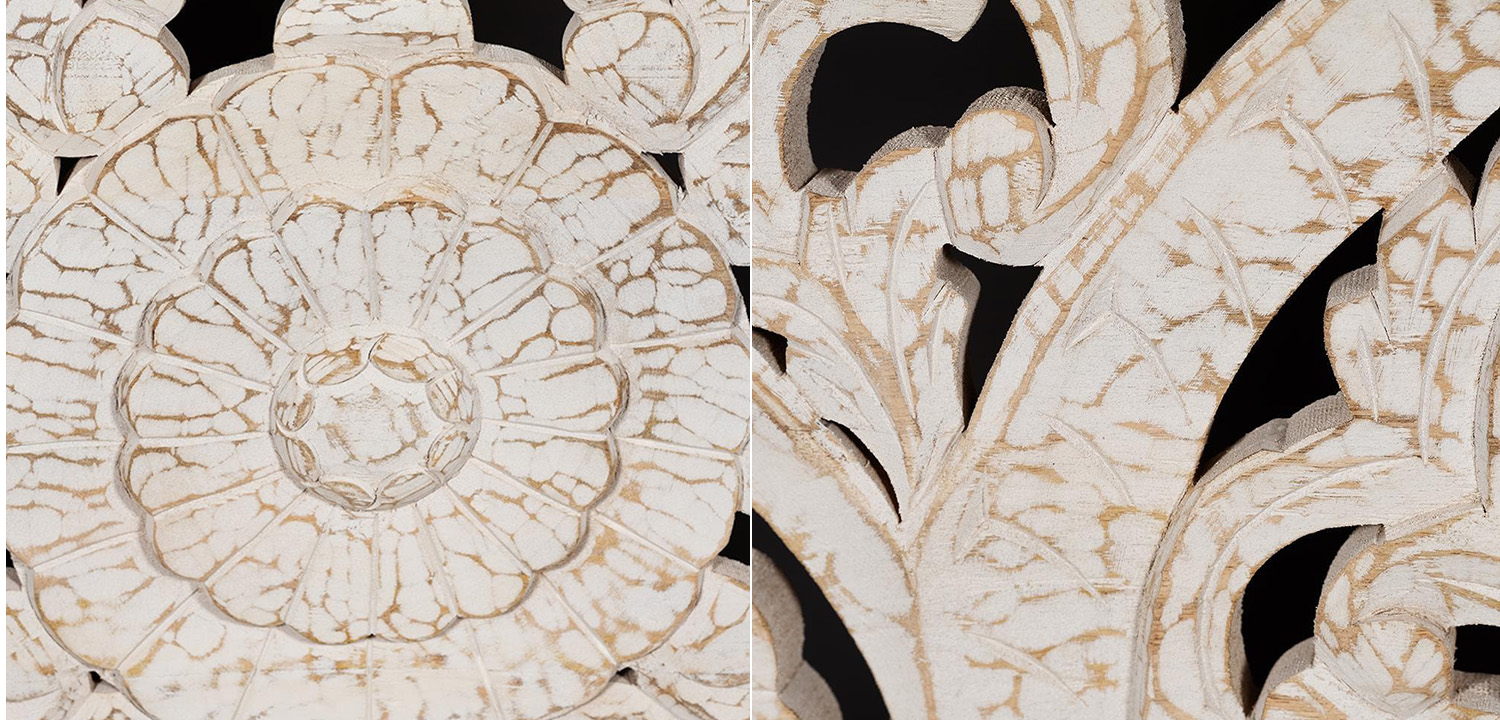 Изголовье-панно Indian antique white Headboard - фото №1